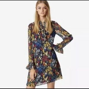 Tory Burch Livia Floral Dot Ruffle Dress